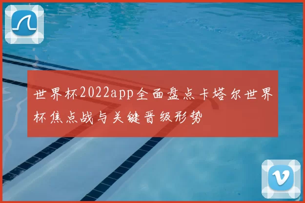 世界杯2022app全面盘点卡塔尔世界杯焦点战与关键晋级形势